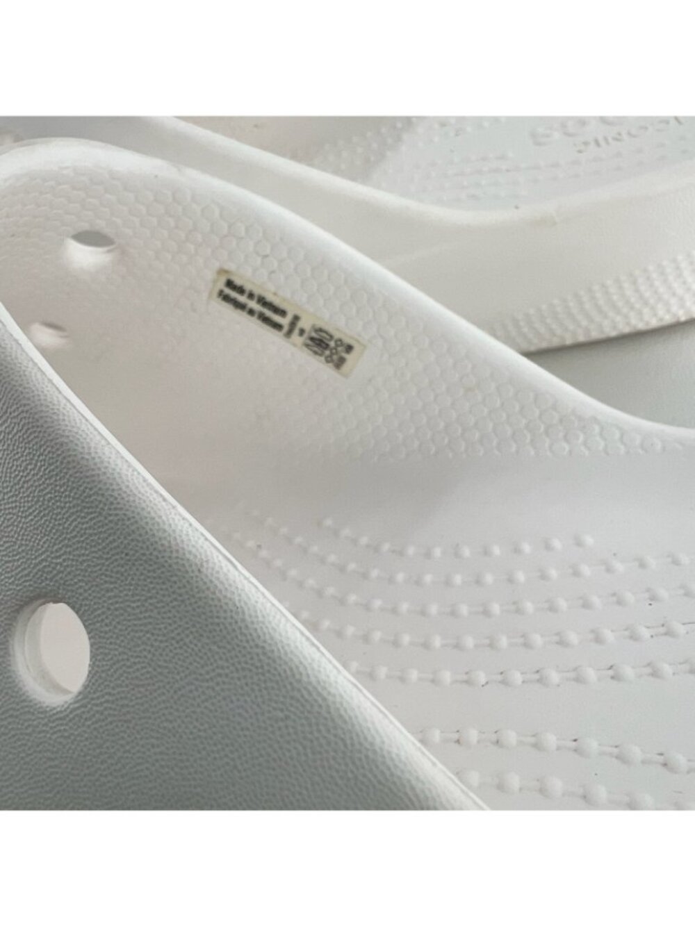 Crocs Classic Platform Slide Sandals Women US 9 Lightweight Chunky Slip On White - Picture 12 of 13